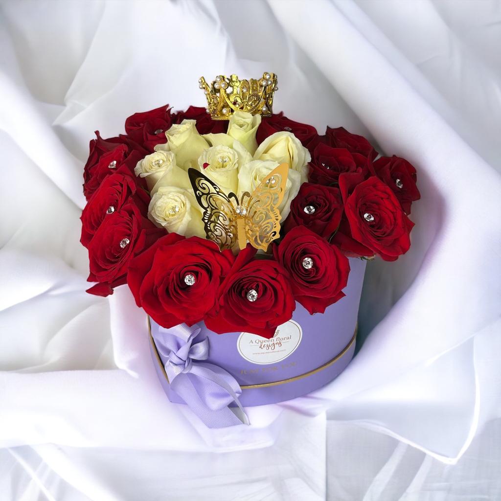 Heart shape purple box